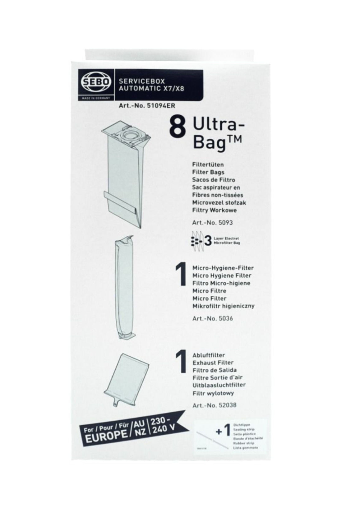 Sebo Service Box - Automatic X7/X8