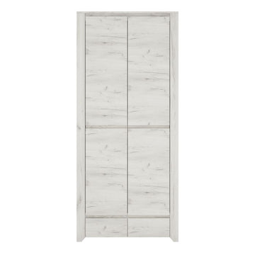 Angel 2 Door 2 Drawer Fitted Wardrobe in White Oak