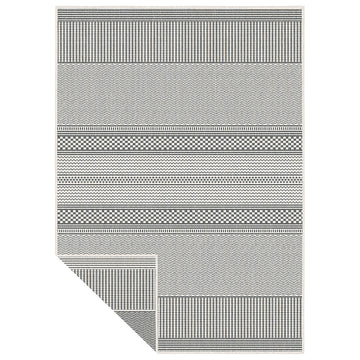 Duo Weave Indoor Outdoor Fine Weave Grey Rug 170 x 120cm