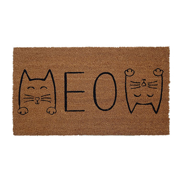Kentwell Animals Meow Coir Door Mat 70 x 40cm