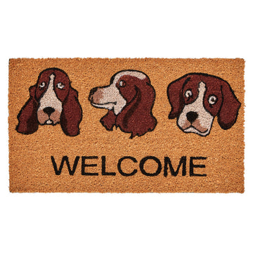 Kentwell Animals Welcome Dog Coir Door Mat 70 x 40cm