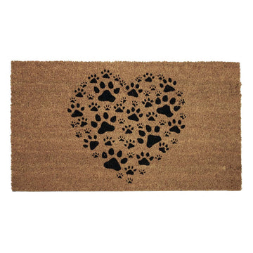 Kentwell Animals Pawprint Coir Door Mat 70 x 40cm