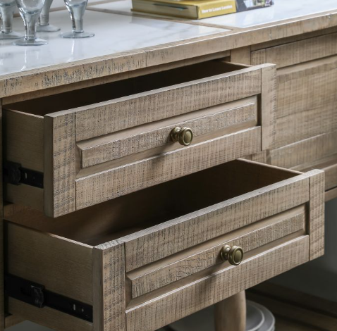 Vancouver Solid Pine Sideboard – Rustic Wooden Storage Cabinet