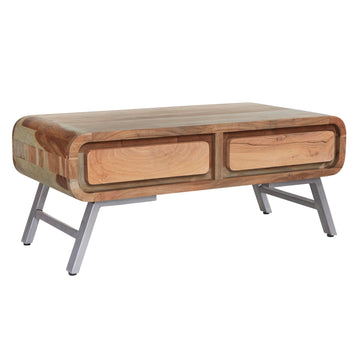 Aspen Coffee Table – 2 Drawer Solid Wood Storage Table