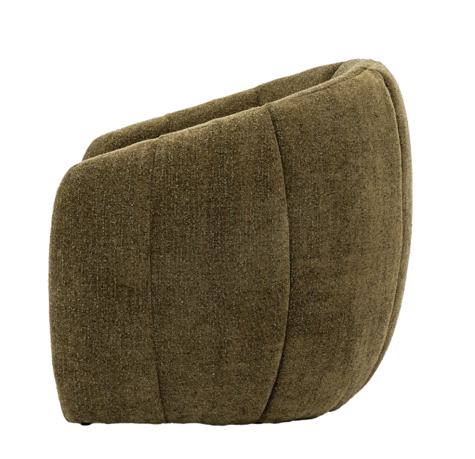 Green Fabric Tub Chair – Atella Upholstered Accent Chair