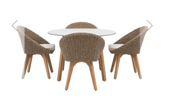 Avena 4 Seater Round Dining Set – Outdoor Garden Set