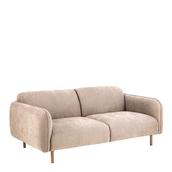 Westham 2.5 Seater Sofa – Fay Beige Fabric & Oak Base