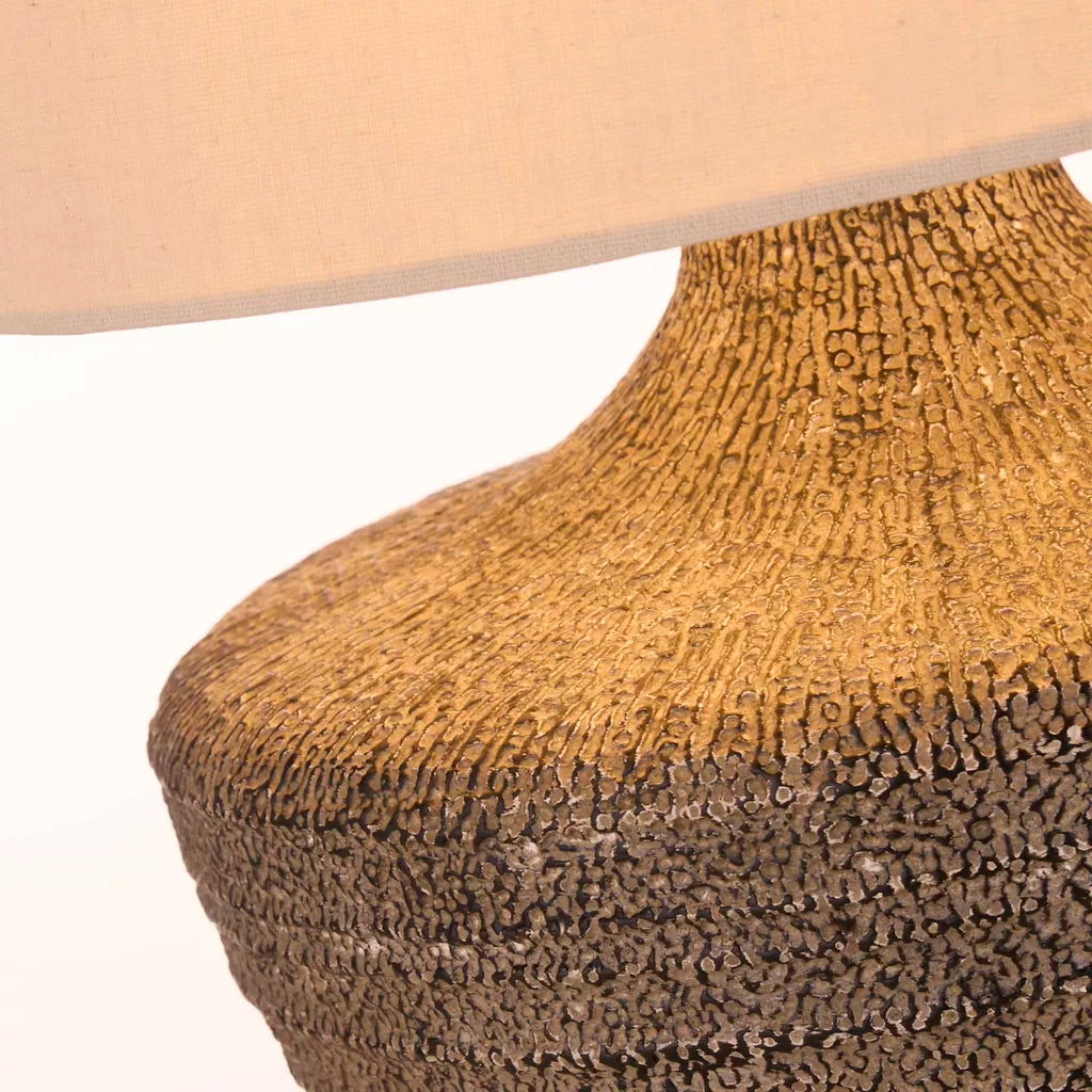 Avaya Table Lamp – Ceramic Base with Linen Shade