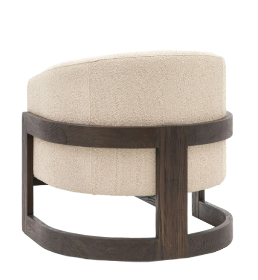 Cercola Upholstered Accent Armchair – Cream
