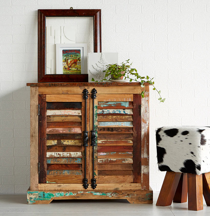 Coastal 2 Door Sideboard – Solid Wood Storage Cabinet