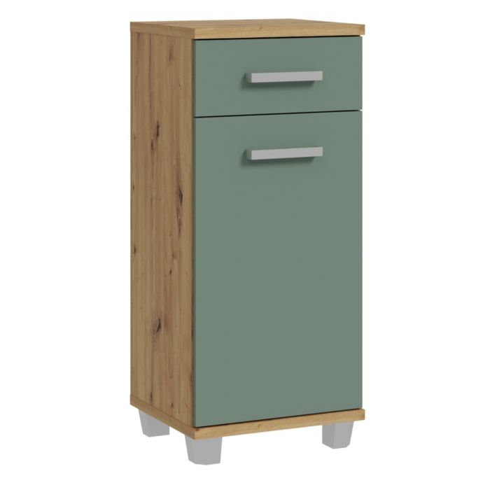 Veris Bathroom Cupboard with 1 Door & 1 Drawer in Multiple Finishes