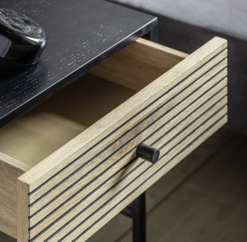Hyland 1 Drawer Bedside Table – Bedroom Storage Unit