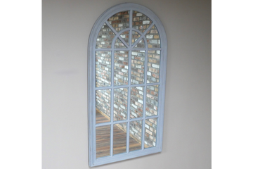 Grey Arch Mirror – Contemporary Arched Wall Mirror