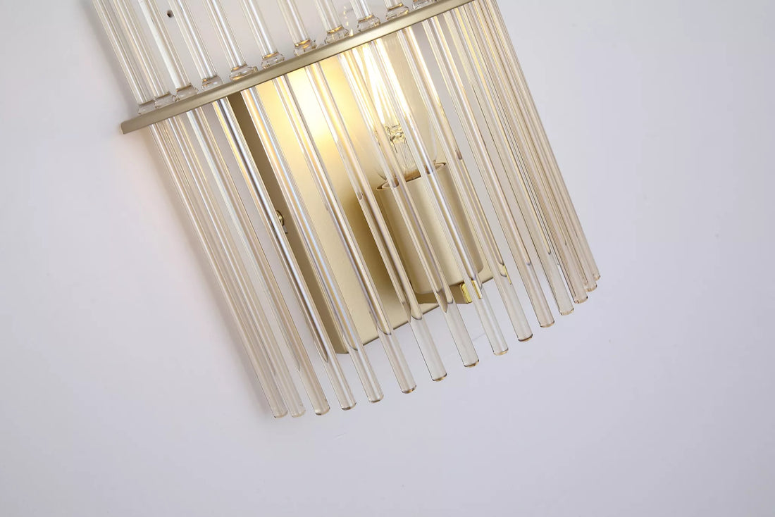 Swizzle Wall Light – Metal with Decorative Rod Detail