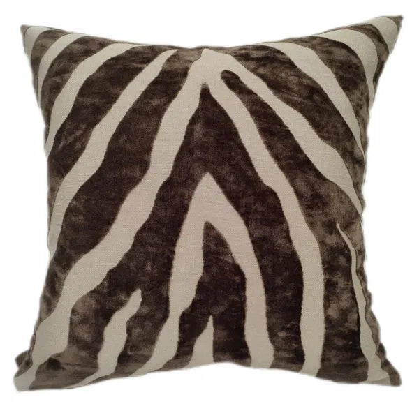 Zebedeedodah Choc Cushion – Contemporary Designer Decorative Cushion