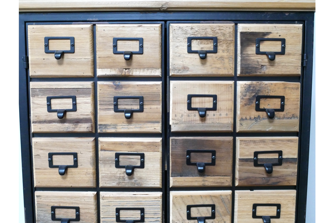 Fir Wood Storage Cabinet – Rustic Contemporary Storage Unit