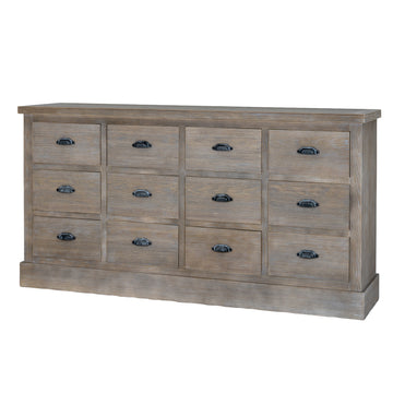 Haldon 12 Drawer Chest – Large Wooden Storage Unit