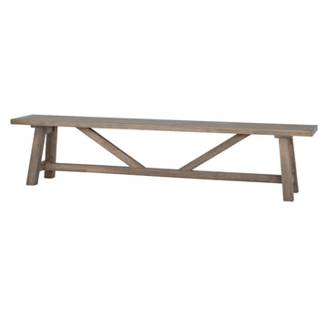 Haldon Large Dining Bench – Rustic Wooden Seating
