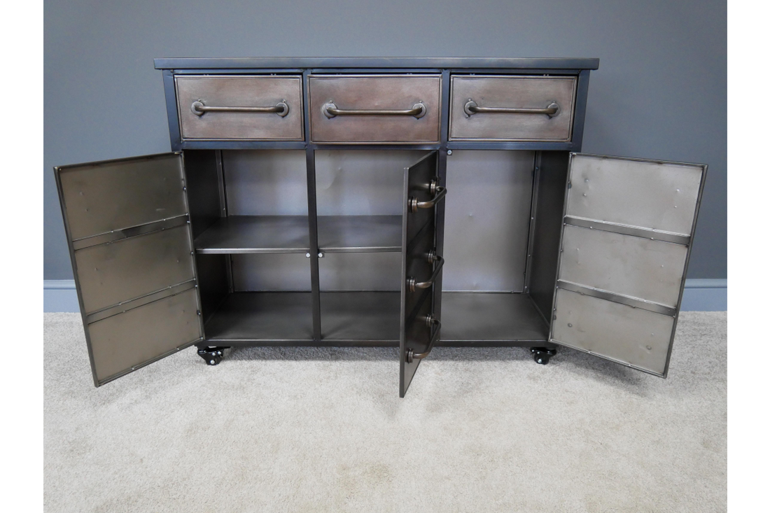 Industrial Metal Cabinet – 12 Drawer Storage Unit
