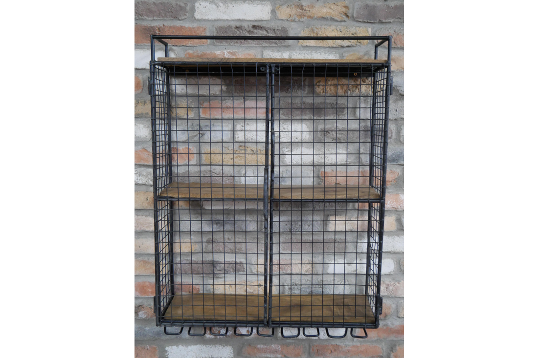 Industrial Wine Wall Unit – Contemporary Wine Storage & Display Unit