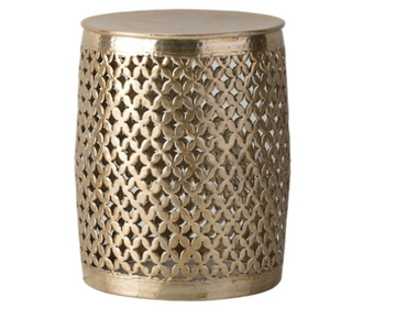 Industrial Metal Side Table – Khalasar Accent Table