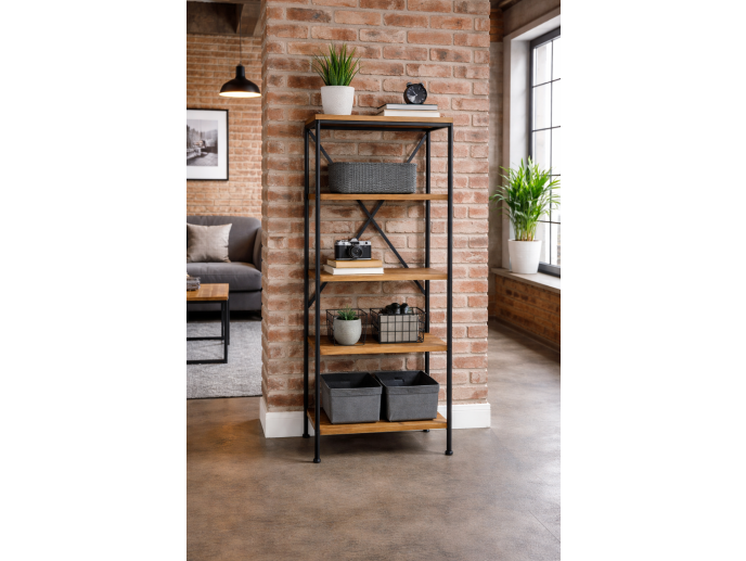 Industrial Shelving Unit – Contemporary Open Storage Shelves