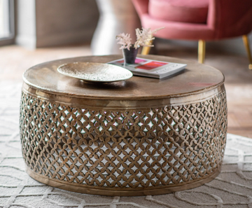Industrial Metal Coffee Table – Khalasar Living Room Table