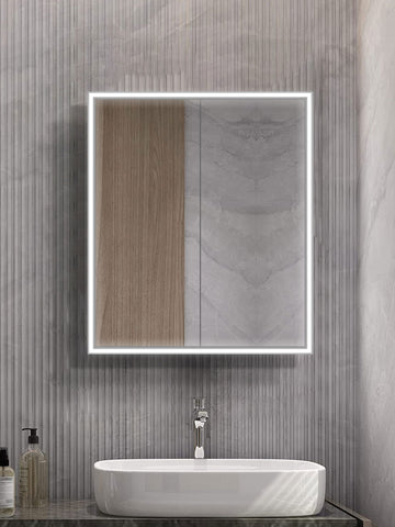 Kia Steam-Free LED Mirror Cabinet – Shaver Socket