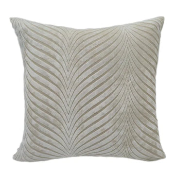 Large Rada Ivory Cushion – Textured Neutral Decorative Cushion