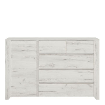 Angel 1 Door 2+3 Drawer Chest in Light Wood Effect