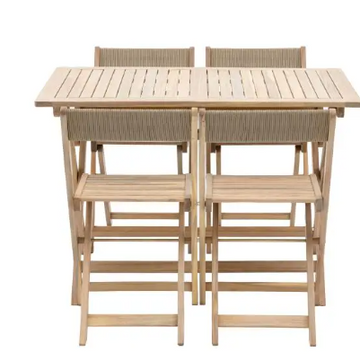 Lindos Folding Dining Set – Outdoor Space Saving Set