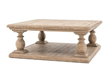 Vancouver Square Coffee Table – Solid Wood Living Room Centre Table