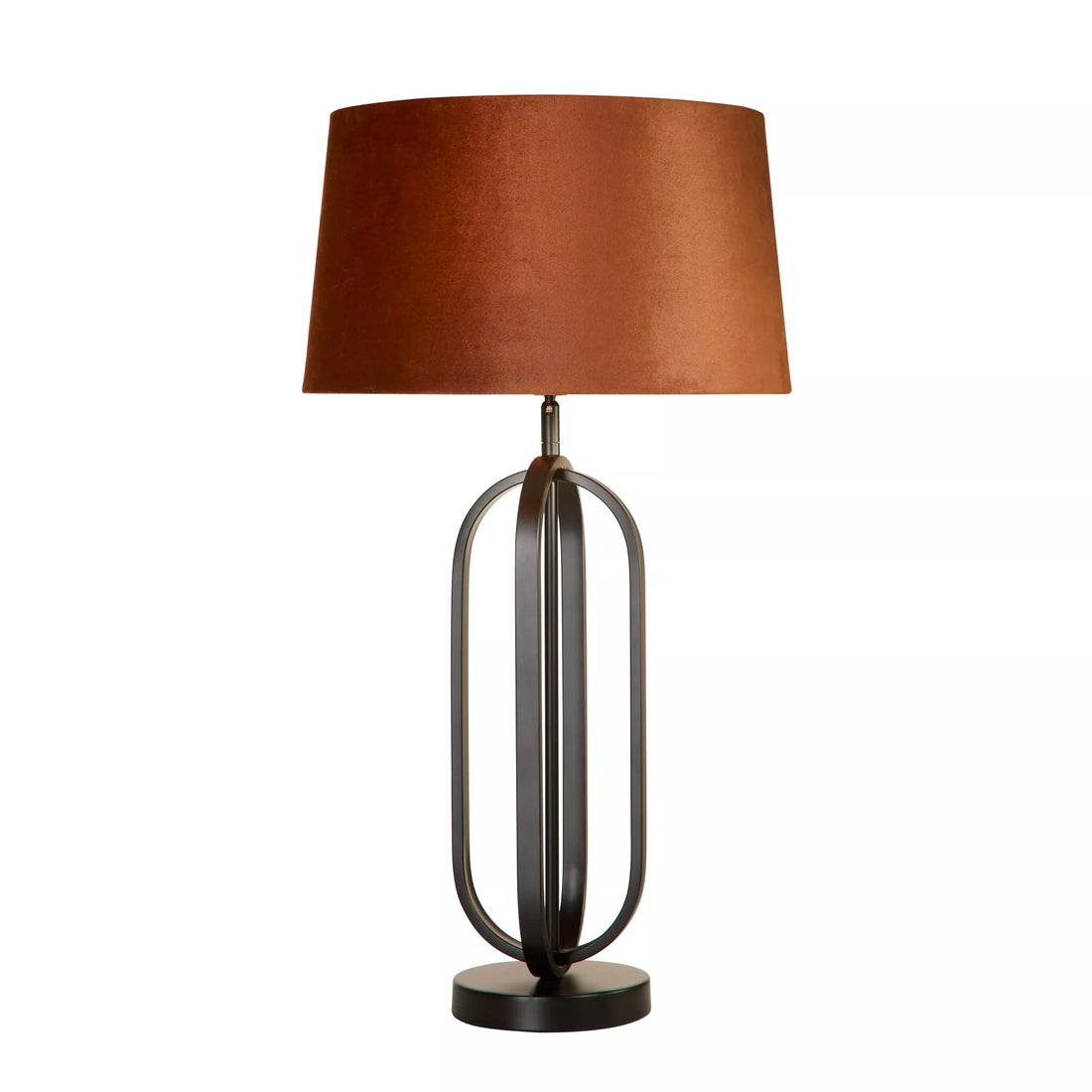 Chic Table Lamp – Metal Base with Fabric Shade