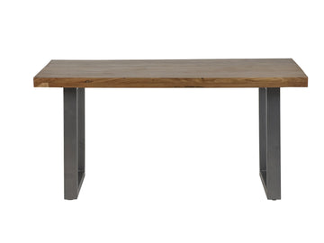 Metropolis Industrial Dining Table – Metal & Wood Dining Table