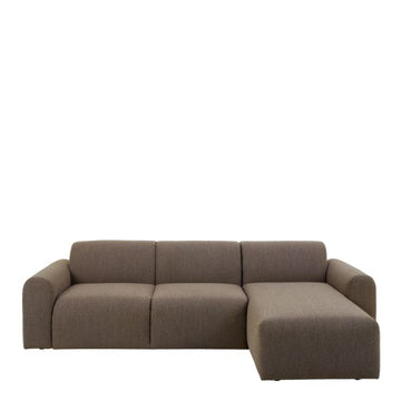 Midfield 2 Seater Chaise Sofa – Bouclé Taupe (LHF or RHF)