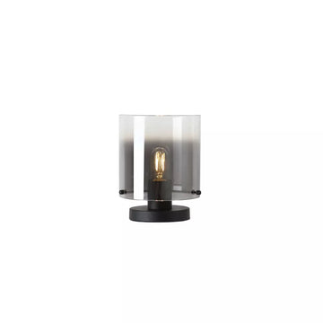 Sweden Table Lamp – Mocha Amber Glass or Black Smoked Glass Table Lamp