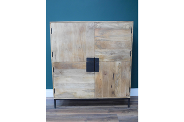 4 Door Storage Cabinet – Contemporary Multi-Door Storage Unit