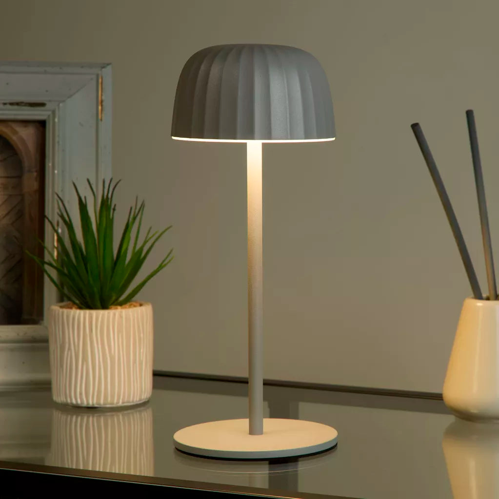 Ezra Rechargeable Outdoor Table Lamp – Black LED Light