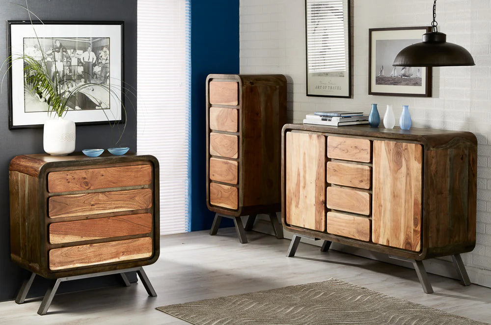 Aspen 5 Drawer Tall Chest – Solid Wood Storage Chest