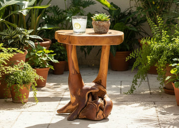 Reclaimed Teak Root Accent Table
