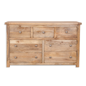 7 Drawer Wide Chest – Odisha Wooden Bedroom Storage Unit