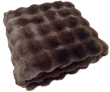 Raffles Chocolate Throw – Soft Textured Blanket