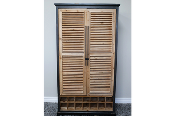 Shutter Bar Cabinet – Fir Wood Storage & Drinks Cabinet