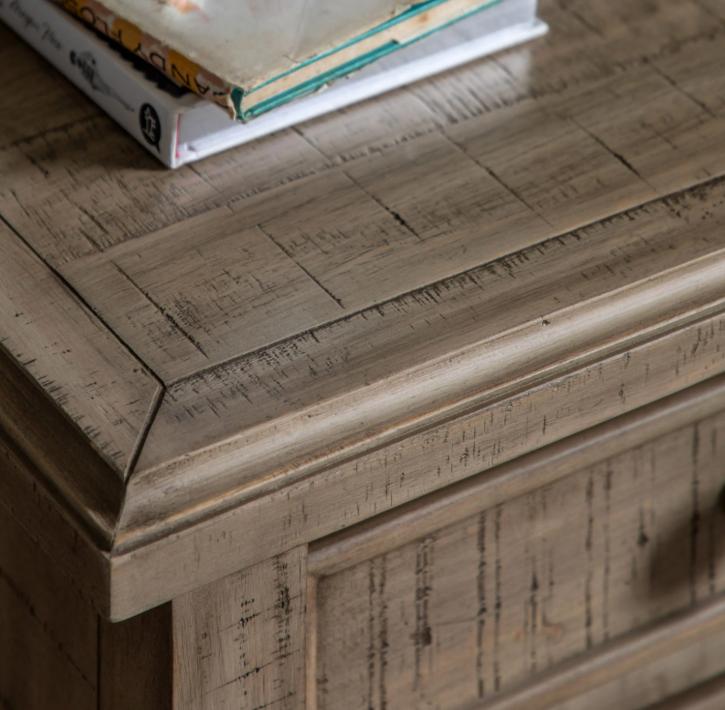 Vancouver 3 Drawer Bedside Table – Solid Pine Rustic Nightstand
