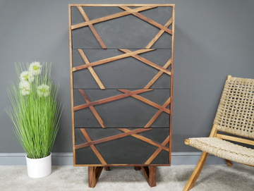 Sheesham Wood Tall Boy Chest – Solid Wood Tall Bedroom Storage Unit