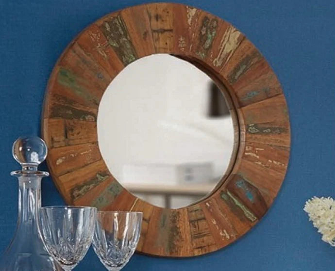 Coastal Large Mirror Frame – Solid Wood Wall Mirror