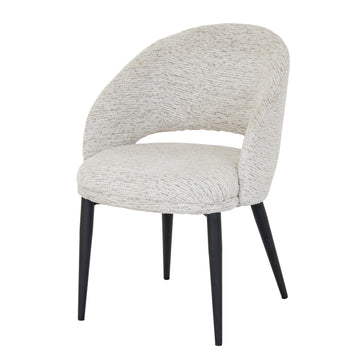 Sorelle Curved Dining Chair – Contemporary Upholstered Dining Seating