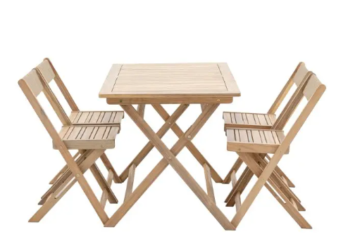 Lindos Folding Dining Set – Outdoor Space Saving Set