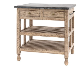 Vancouver Kitchen Island – Solid Wood Kitchen Island Unit