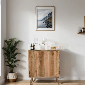 Surrey Solid Wood Drinks Cabinet Sideboard – Bar Storage Cabinet